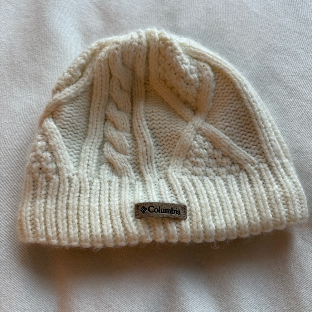 Columbia Fleece Lined Cable Knit Beanie
